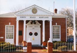 [photo, Former Town Hall, 8916 Chesapeake Ave., North Beach, Maryland]